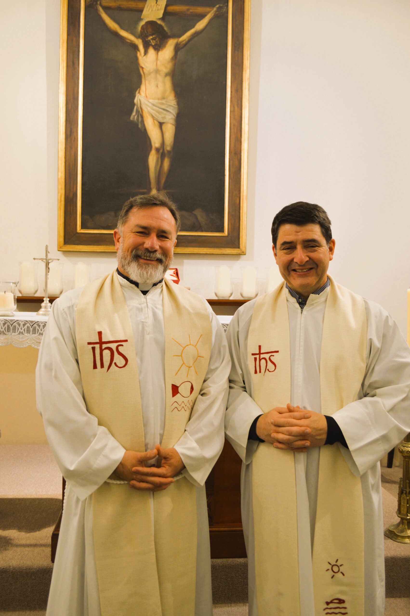 P. Cristhian Marín SJ y P. Gabriel Roblero SJ