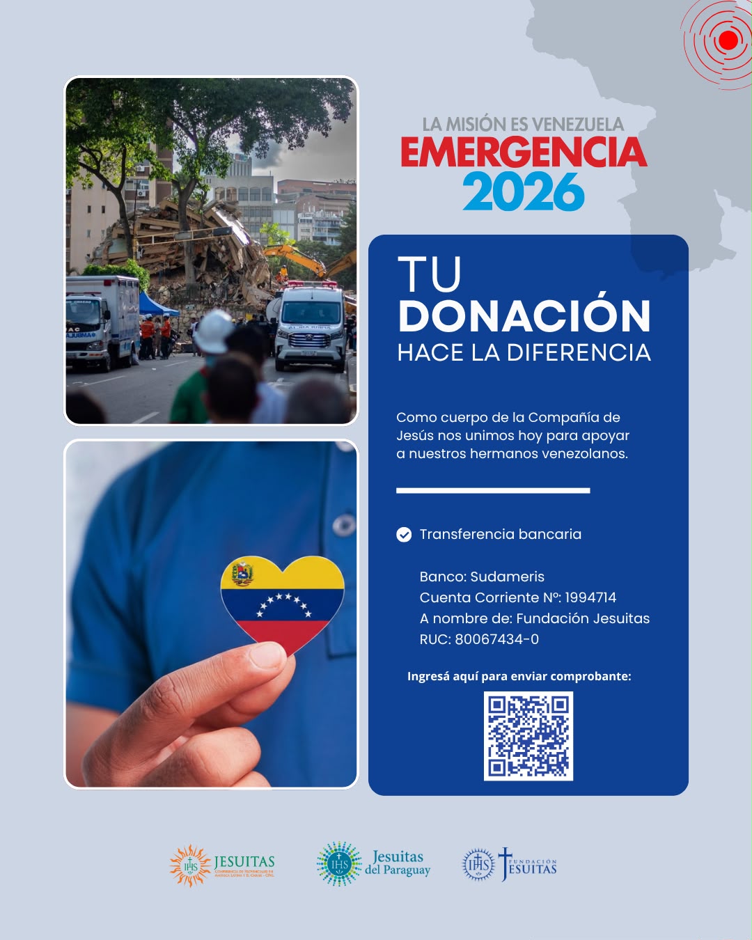 Solidaridad de la Compañía de Jesús con el pueblo venezolano