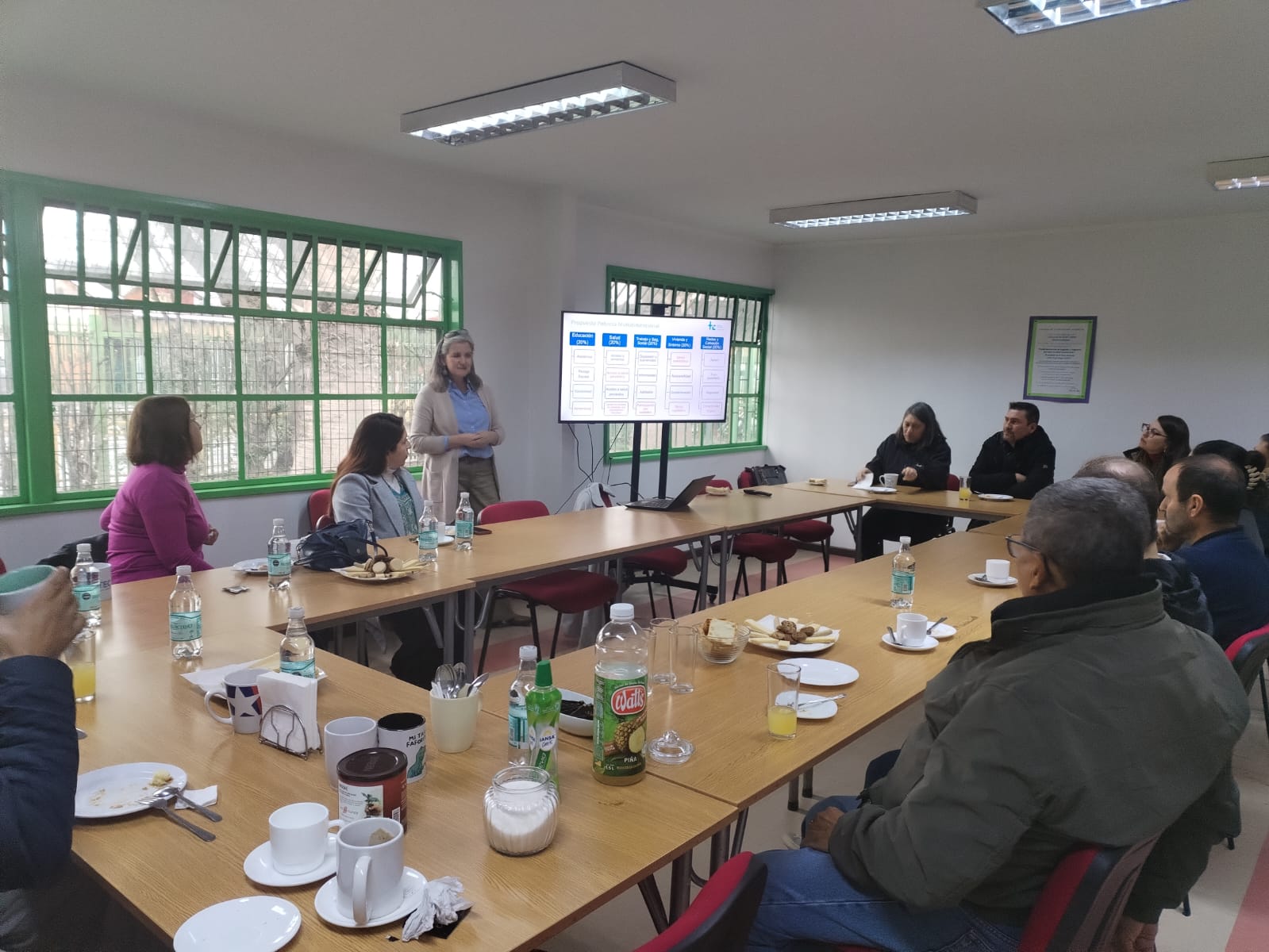 Presentación del monitoreo del Plan Estratégico de la Red Comparte durante el encuentro
