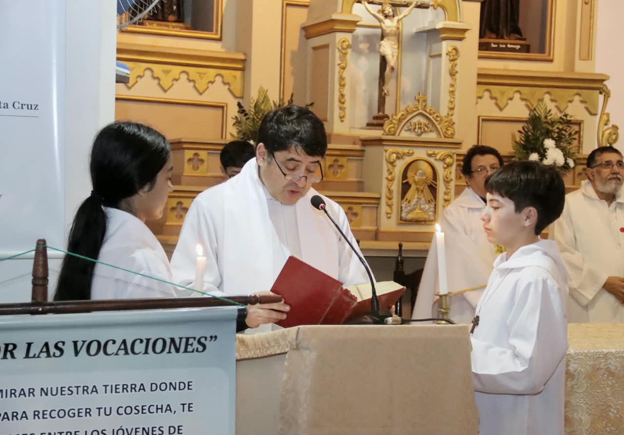 Lectura durante la misa por las vocaciones
